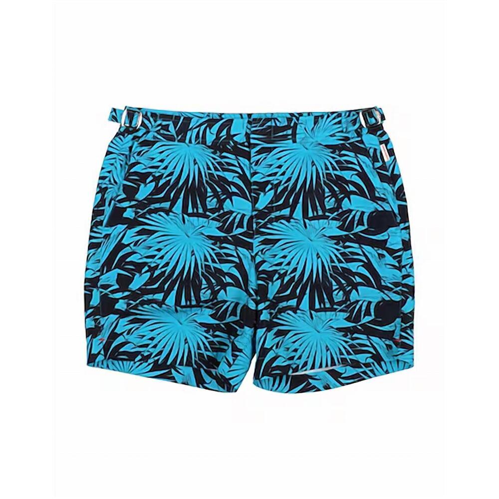 NEW ORLEBAR BROWN boy's beachwear russell palmetto shorts in cerulean